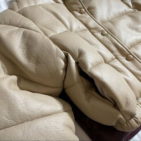 🔥LAST 1🔥NWT Zara Faux Leather Padded Jacket - Picture 11 of 13